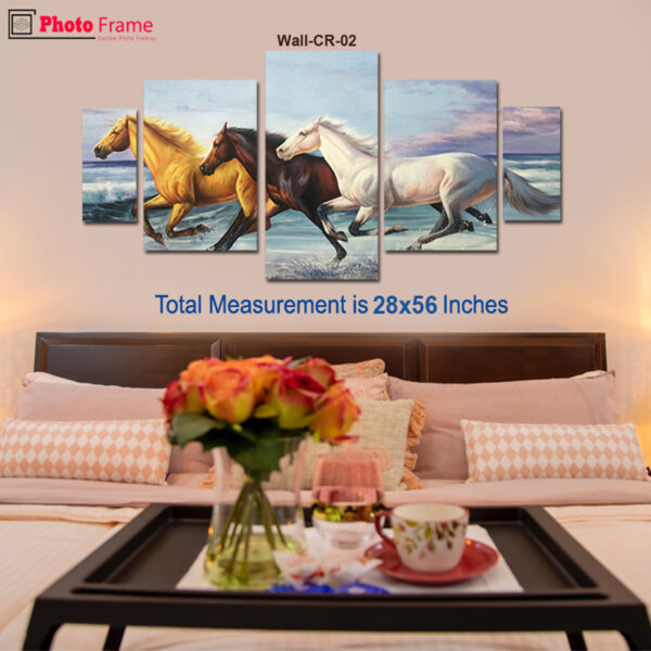 3 Horses Running Photo Frame