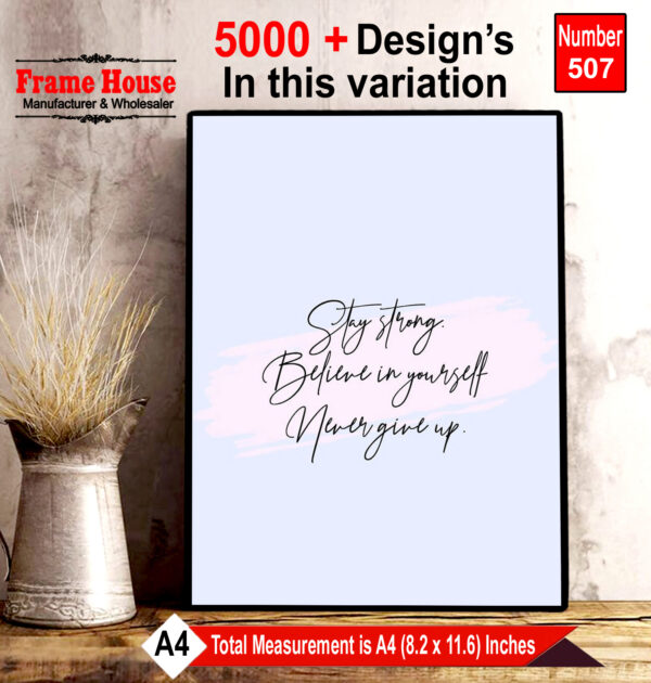 English Quote Photo Frame