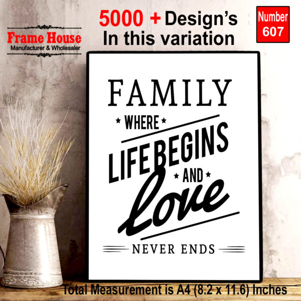 English Quote Photo Frame