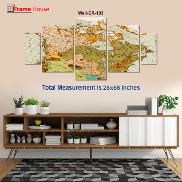 Asia Map Photo Frame