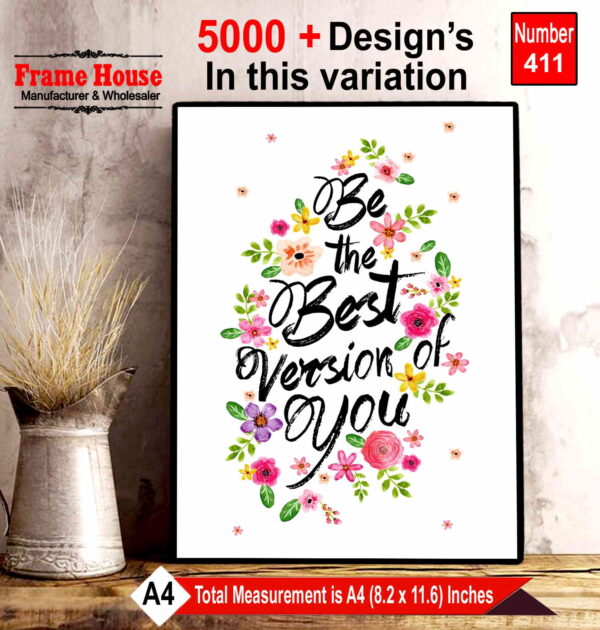 English Quote Photo Frame