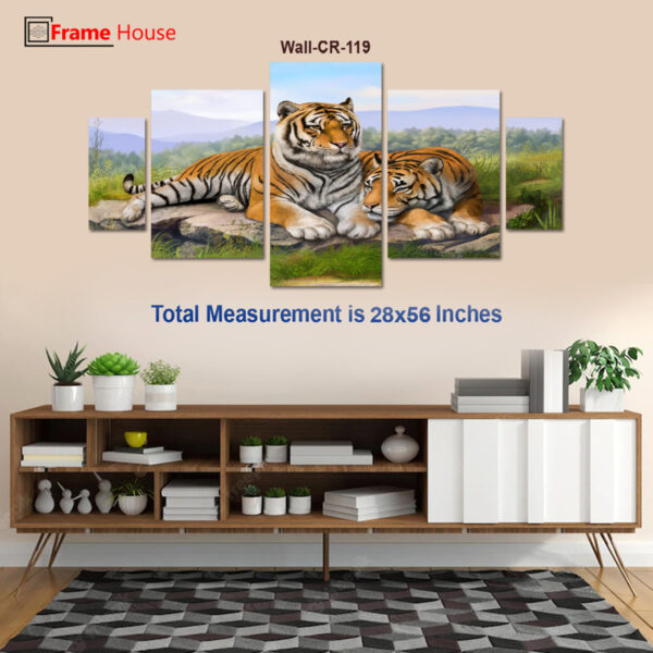 Tiger Couple Photo Frame