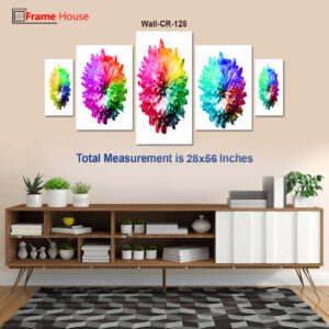 Multicolored Flower Photo Frame