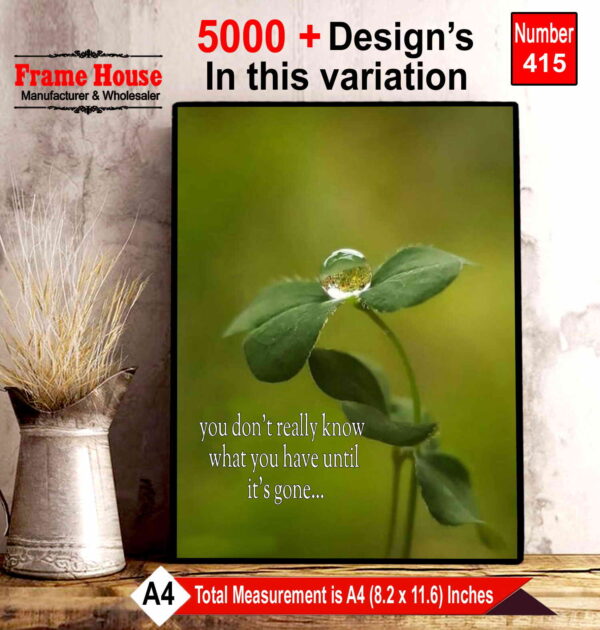 English Quote Photo Frame