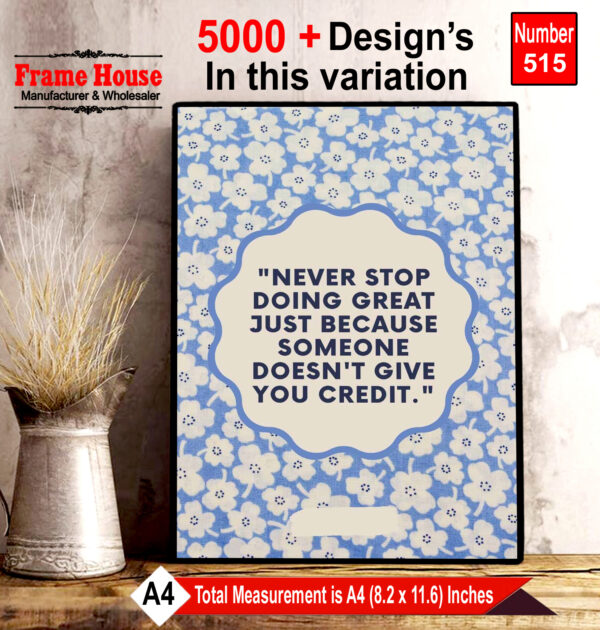 English Quote Photo Frame