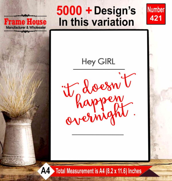 English Quote Photo Frame