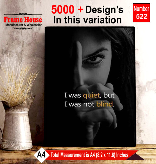 English Quote  Photo Frame