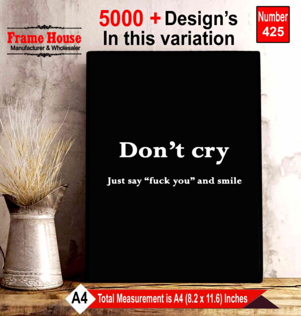 English Quote Photo Frame