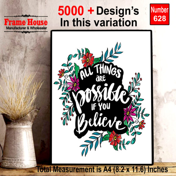 English Quote Photo Frame