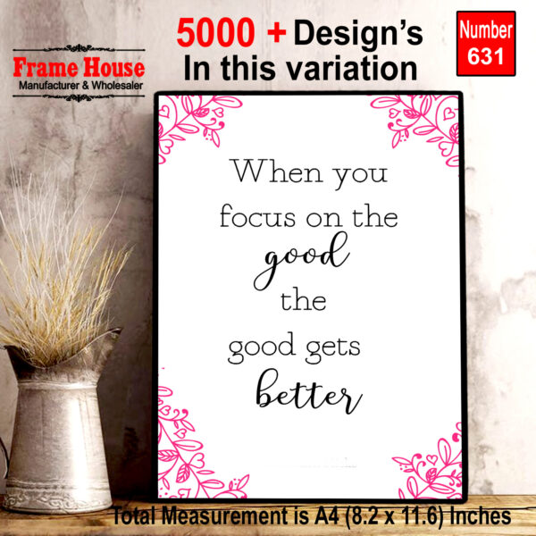 English Quote Photo Frame