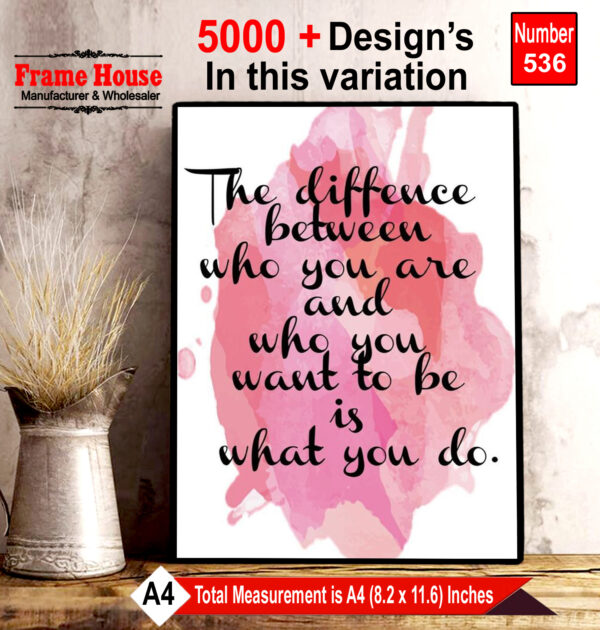 English Quote Photo Frame