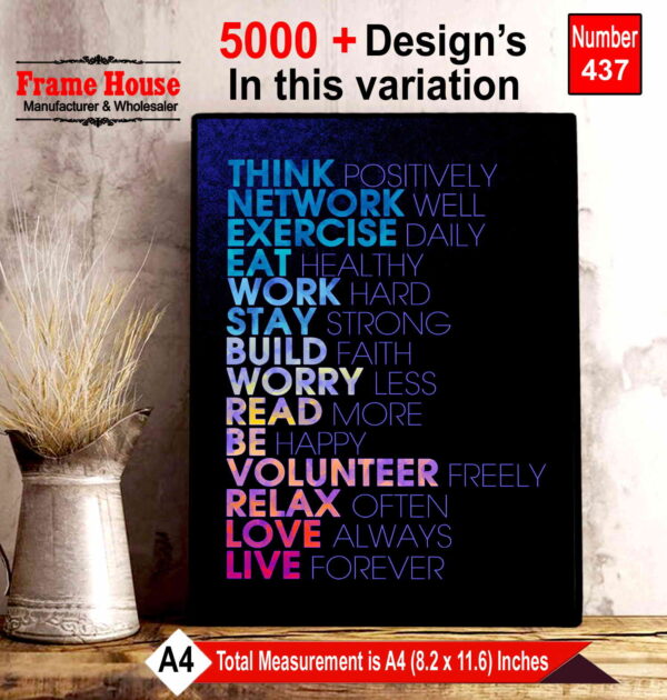 English Quote Photo Frame