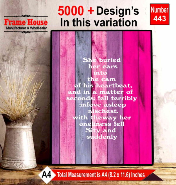 English Quote Photo Frame