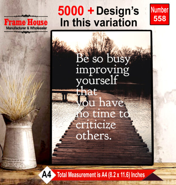 English Quote Photo Frame