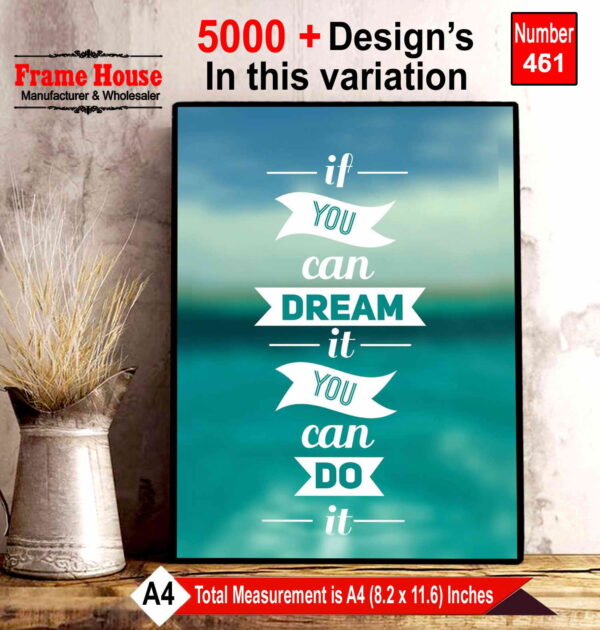 English Quote Photo Frame