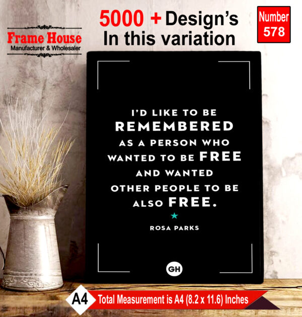 English Quote Photo Frame