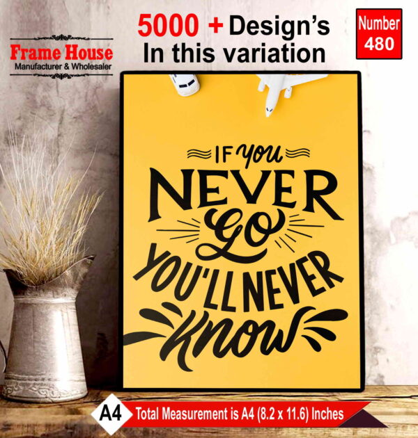 English Quote Photo Frame