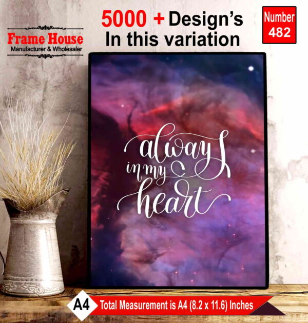 English Quote Photo Frame