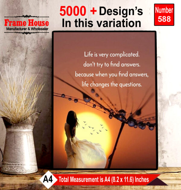 English Quote Photo Frame