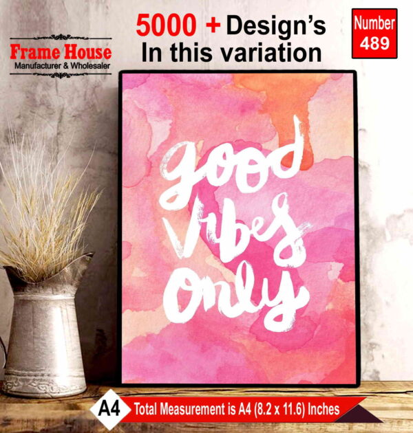 English Quote Photo Frame