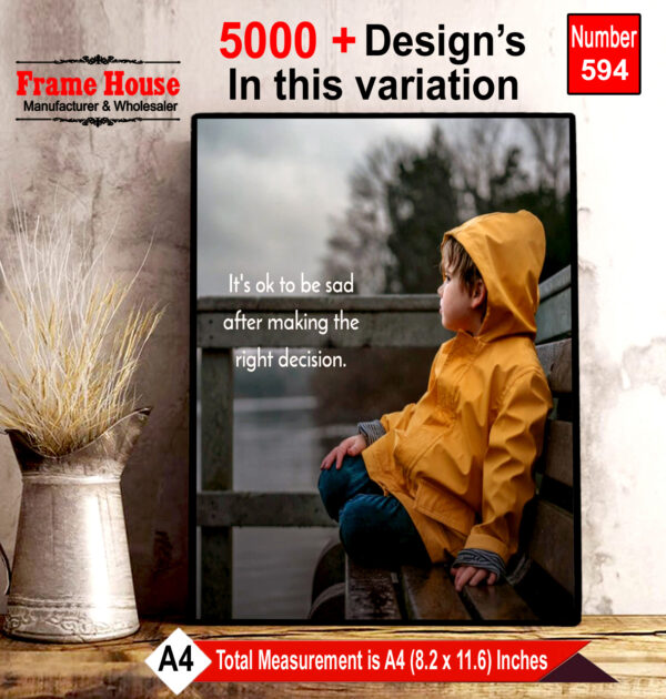 English Quote Photo Frame