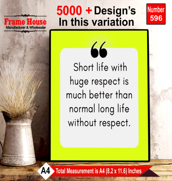 English Quote Photo Frame