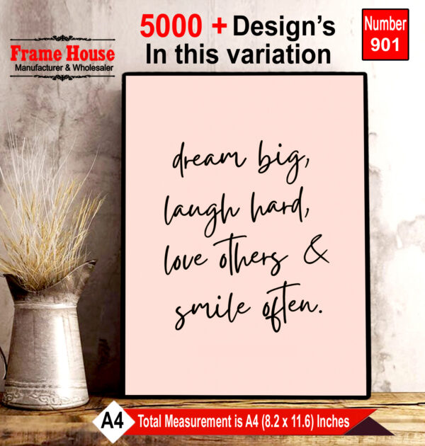 English Quote Photo Frame