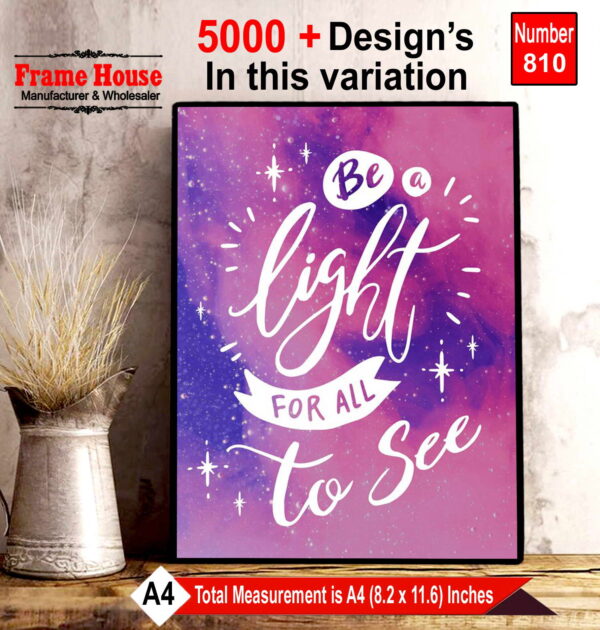 English Quote Photo Frame