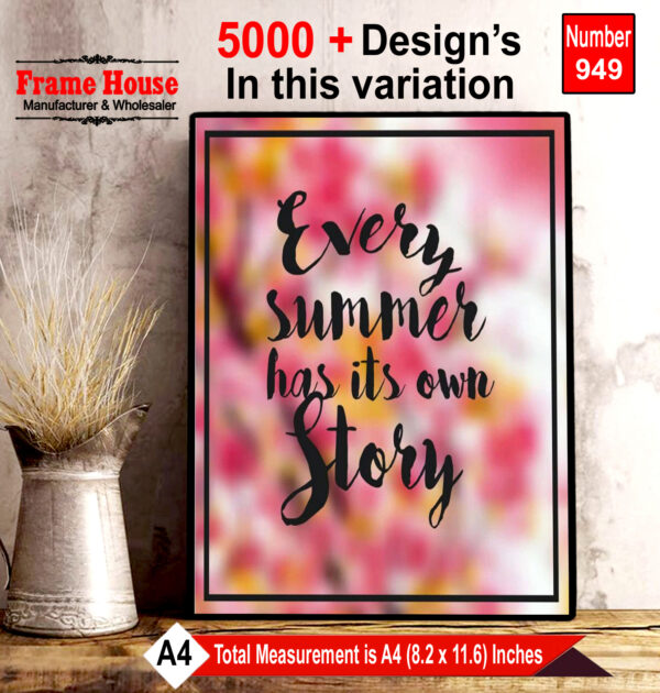 English Quote Photo Frame