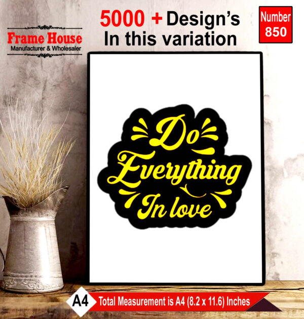 English Quote Photo Frame