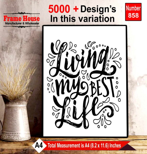 English Quote Photo Frame