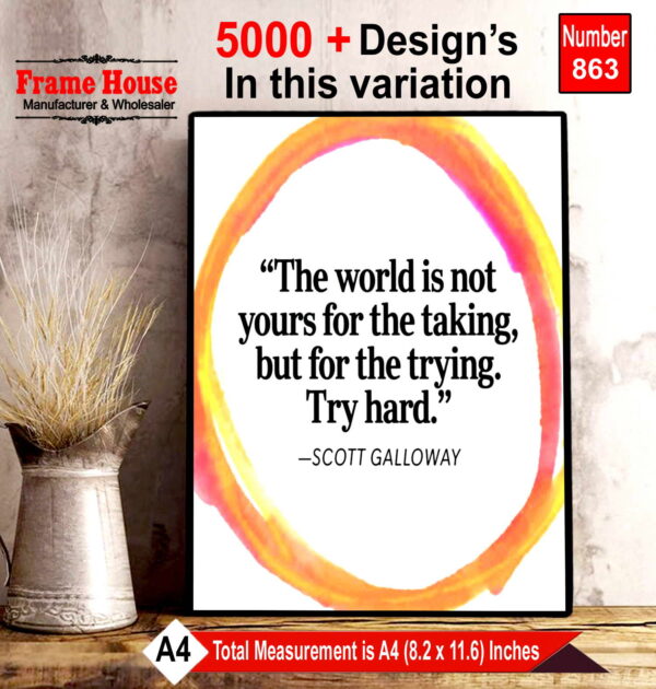 English Quote Photo Frame