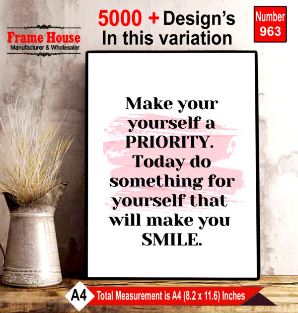 English Quote Photo Frame