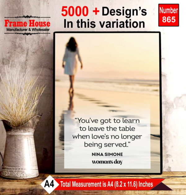 English Quote Photo Frame