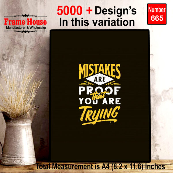 English Quote Photo Frame