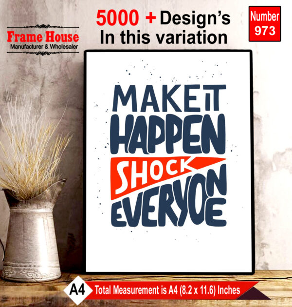 English Quote Photo Frame