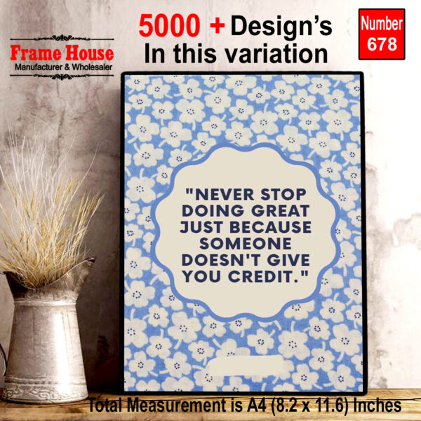 English Quote Photo Frame