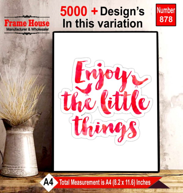 English Quote Photo Frame