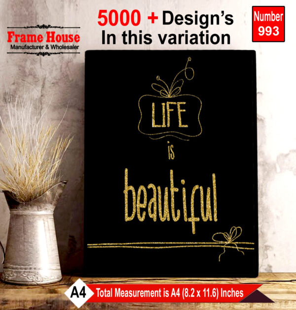 English Quote Photo Frame